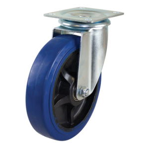 200mm Rebound Rubber Wheel 250kg Capacity Castor (S8042)