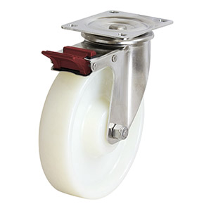 200mm Nylon Wheel 380kg Capacity Castor (S8140B)