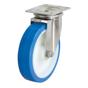 200mm Reb Poly Wheel 300kg Capacity Castor (S8144)