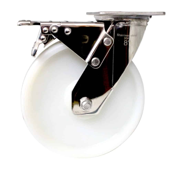 200mm Nylon Wheel 300kg Capacity Castor (S8384SLB) - Image 5