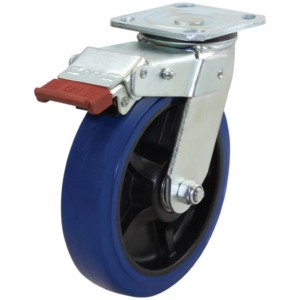 200mm Rebound Rubber Wheel 250kg Capacity Castor (S8832SLB)