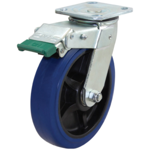 200mm Rebound Rubber Wheel 250kg Capacity Castor (S8832D)