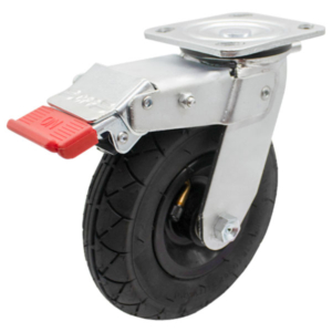 200mm Pneumatic Wheel 25kg Capacity Brake Castor (S8836SLB)