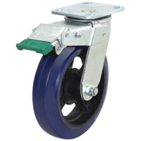 200mm Rubber Wheel 250kg Capacity Castor (S8840D)