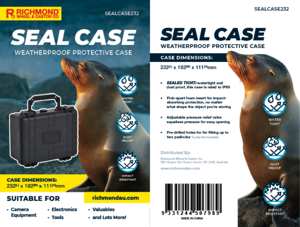 Seal Case – 232x192x111mm Weatherproof Equipment Case (SEALCASE232) - Image 14