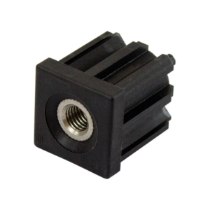 38mm Square M12 Threaded Tube End Stainless Steel (TIR38SQM12SS)