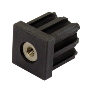 40mm Square M10 Threaded Tube End Stainless Steel (TIR40SQM10SS)