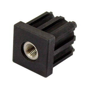 40mm Square M12 Threaded Tube End Stainless Steel (TIR40SQM12SS)