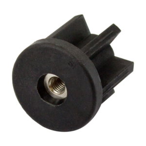 51mm Round M10 Threaded Tube End Mild Steel (TIR51R0M10)