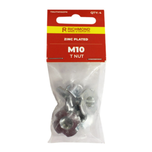 M10 Zinc Plated T Nut - 4 Pack (TNUTM10ZPK)