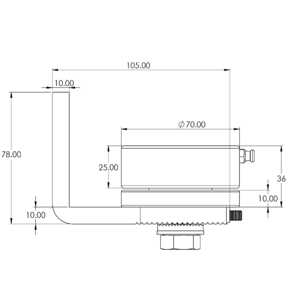 Heavy Duty Bolt-on Adjustable Bearing Hinge (GTR118) - Image 7
