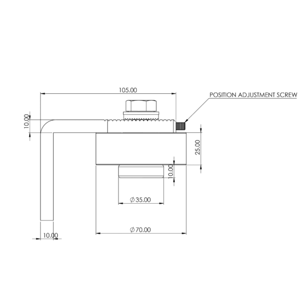 Heavy Duty Bolt-on Adjustable Bearing Hinge (GTR118) - Image 14