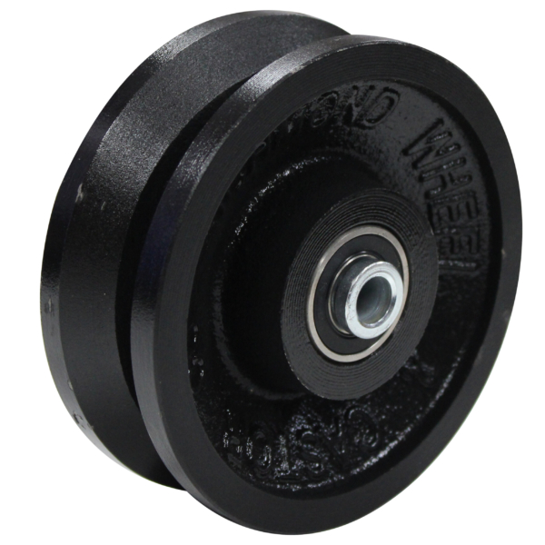 100mm V Groove Track Wheel | 3/8" Axle Diameter (VG459-37)