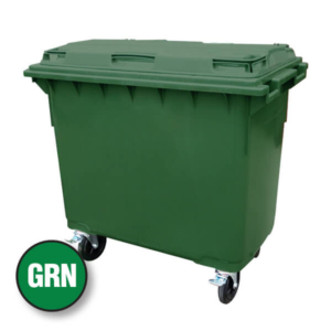 660L Capacity Green Wheelie Bin (WGR042)
