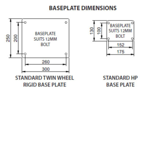 250mm SG Iron Wheel 1500kg Capacity Castor (S1043B)