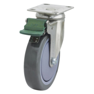 125mm Anti-Static Swivel Chrome Durolite Castor (S5586D)