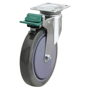 150mm Poly Nylon Swivel Chrome Durolite Castor (S6688D)