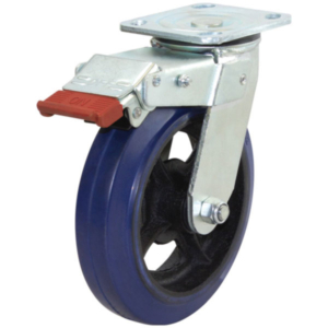200mm Rubber Wheel 250kg Capacity Castor (S8840B)