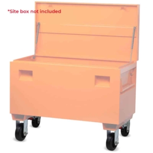 Site Box Castor Set With Rubber Wheels - Up to 720kg Capacity (SBOXCASTKIT1)