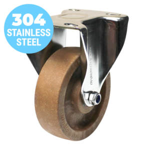 100mm High Temp Polymer 100kg Capacity Castor (R4357)