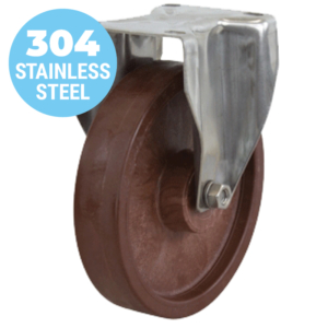 200mm Glass filled nylon Wheel 400kg Capacity Castor (R8149)