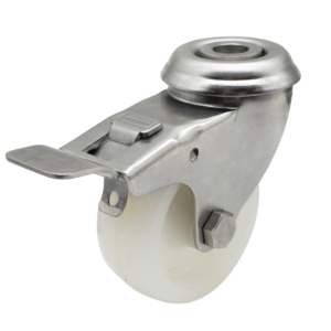 50mm Nylon Wheel 30kg Capacity Stainless Steel Brake Castor (S2732B)