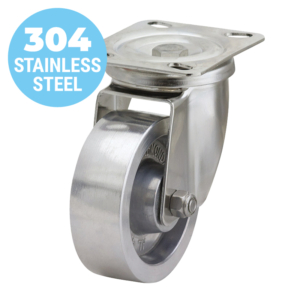 100mm Aluminium Wheel 180kg Capacity Castor (S4114)