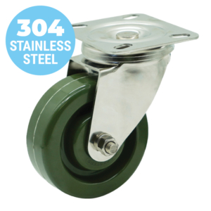 100mm High Temp Resin Wheel 300kg Capacity Castor (S4118)