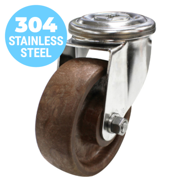 100mm GF Nylon Wheel 200kg Capacity Castor (S4136)