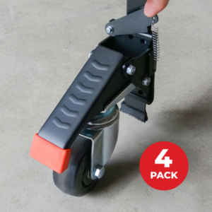 Workbench Castors Kit (1 Set of 4 castors) - Quick Release Mounting Plates (WBC002SET)